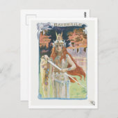 バーンヒルド(1899)by Gaston Bussiere ポストカード (正面/裏面)