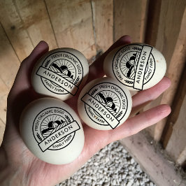 バーンファミリーファーム農家ラウンド装飾 ラバースタンプ