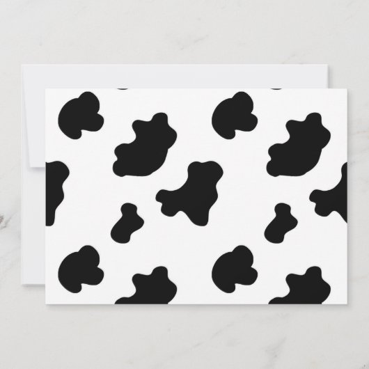 バーンファームカウホースピグバースデーパーティ招待状 招待状 (裏面)