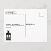 バーンファームカントリーク素朴リスマス招待状 シーズンポストカード (裏面)