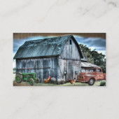 バーンファームトラクターファームトラックロースターヘン 名刺 (正面)