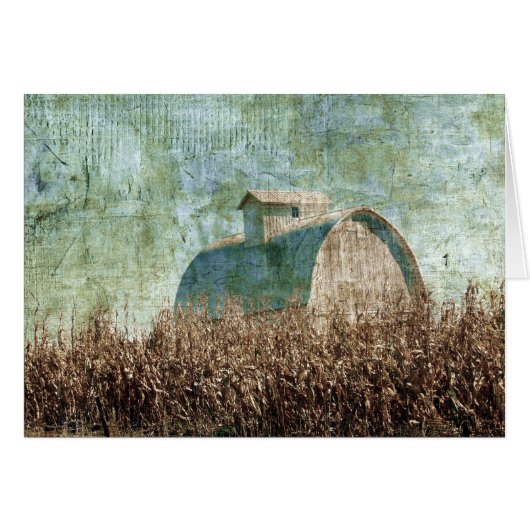 バーンフィールドとコーンフィールドの収穫時間に近い (正面横)