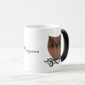 バーンフクロウお洒落カントリー モーフィングマグカップ (正面右)