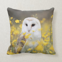 バーンフクロウインメドウ装飾用クッション