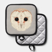 バーンフクロウポットホルダー 鍋敷き (正面/裏面)