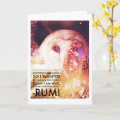 バーンフクロウ美化 カード (黄色い花)