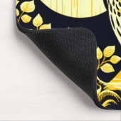 バーンフクロウ自然愛好家フクロムズツリーアースデイ マウスパッド (コーナー)