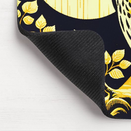 バーンフクロウ自然愛好家フクロムズツリーアースデイ マウスパッド (コーナー)