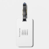 バーンフクロウ荷物タグ ラゲッジタグ (裏面縦)