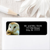 バーンフクロウ閉じたプロファイル ラベル (インサイチュ)