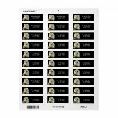 バーンフクロウ閉じたプロファイル ラベル (フルシート)