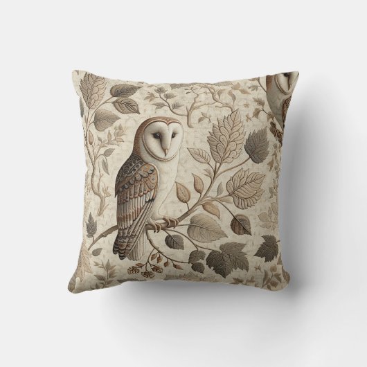 バーンフクロウ1 クッション (裏面)