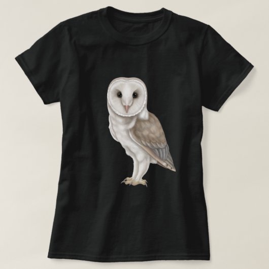 バーンフクロウ Tシャツ (デザイン正面)