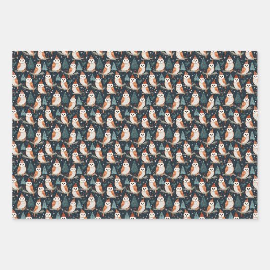 バーンフクロムクリスマスラッピング紙 ラッピングペーパーシート (正面)