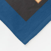 バーンブリッジアイランドレトロ風ポスターアート フリースブランケット (角)