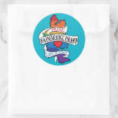 バーンブリッジアイランドLGBTプライドシール ラウンドシール (バッグ)