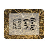 バーンヘアドー気におもしろい引用文 マグネット (横)