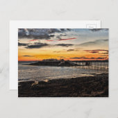 バーンベック・ピアとバーンベック島 ウェストン＝スーパーマレ ポストカード (正面/裏面)