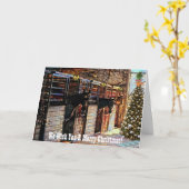 バーンホースクリスマスホリデーカード カード (黄色い花)