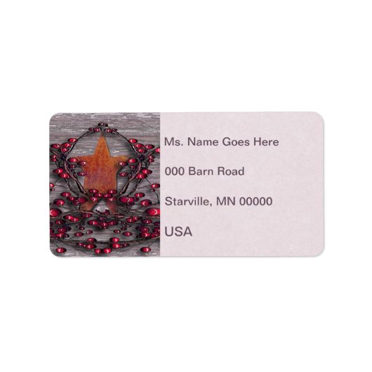 バーンボードラステッドスター ラベル (正面)