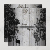 バーンボ素朴ードディア&ツリー結婚式招待状 招待状 (正面/裏面)