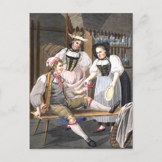 バーンポストカードのワインミストレス ポストカード (正面)