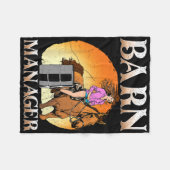 バーンマネージャーIエクストリアンポニーホースファン フリースブランケット (正面(横))