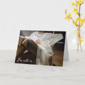 バーンマンガーのキリストの子 カード (黄色い花)