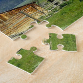 バーンマ素朴ウンテンズランドスケープ写真 ジグソーパズル (側面)