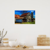 バーンルーラルファームライフシーンポスタープリント ポスター (キッチン)