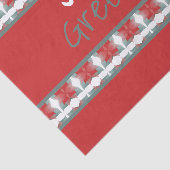 バーンレッドとターコイズ 薄葉紙 (詳細)