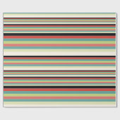 バーンレッドグリーンとティール（緑がかった色） ラッピングペーパー (フラット)