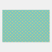 バーンレッドブルガンディアンドターコイズ ラッピングペーパーシート (正面2)