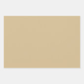 バーンレッドベージュスコティッモダントタータンチェッククリスマス ラッピングペーパーシート (正面3)