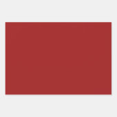 バーンレッドベージュスコティッモダントタータンチェッククリスマス ラッピングペーパーシート (正面2)