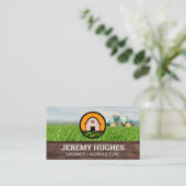 バーンロゴ |農地用トラクターの名刺 名刺 (スタンド正面)