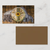 バーンワ素朴ゴンホイールヒマワリ 名刺 (正面/裏面)