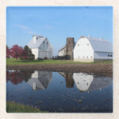 バーン反射写真 ガラスコースター (正面)