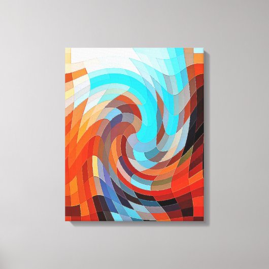 バーン抽象芸術 キャンバスプリント (正面)