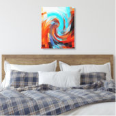 バーン抽象芸術 キャンバスプリント (インサイチュ (寝室))