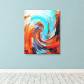 バーン抽象芸術 キャンバスプリント (インサイチュ (ウッドフロア))