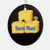 バーン狩りドッグラット狩りバーン狩りウィーズ セラミックオーナメント (左)