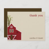 バーン素朴サンキューカード ノートカード (正面/裏面)