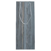 バーン素朴ボードとポインセチア~家族の写真 ワインギフトバッグ (裏面)