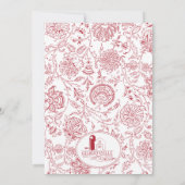 バーン結婚式招待状 招待状 (裏面)