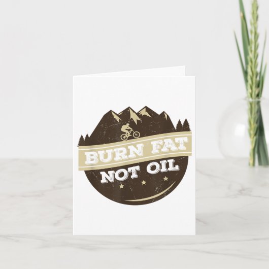 バーン脂肪ではない油マウンテンバイクMtb環境P カード (正面)