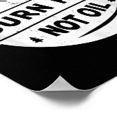 バーン脂肪ではない油マウンテンバイクMtb環境P ポスター (角)