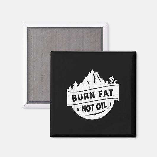バーン脂肪ではない油マウンテンバイクMtb環境P マグネット (正面/裏面)