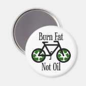 バーン脂肪Not油 マグネット (正面/裏面)