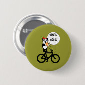 バーン脂肪Not油 缶バッジ (正面&裏面)